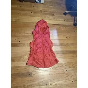 The North Face Women's Vest Sleeveless Hoodie, Red Sz Small